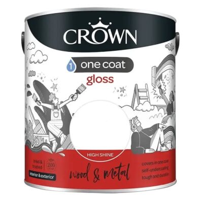 Crown One Coat Gloss - Pure Brilliant White