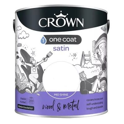 Crown One Coat Satin - Pure Brilliant White