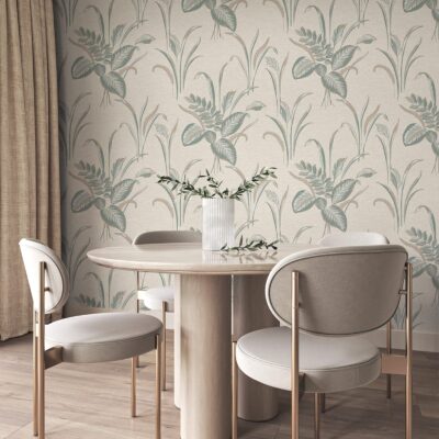 Palma Leaf Sage Wallpaper