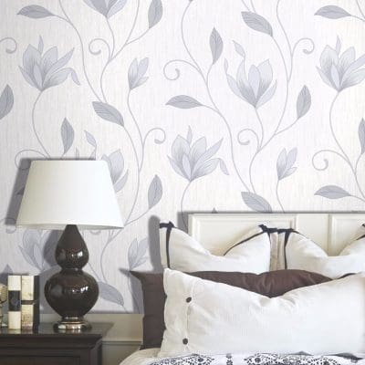Synergy Floral Dove Grey Wallpaper