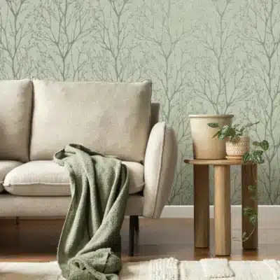 Lynford Trees Green Wallpaper