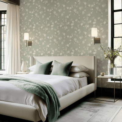 Valentino Pine Trail Sage Wallpaper