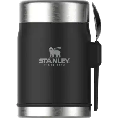 Stanley Classic Legendary Food Jar + Spork | 0.4L Matte Black