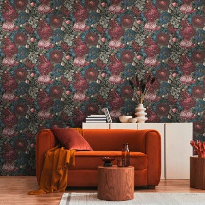 Mandalay 3D Floral Wallpaper