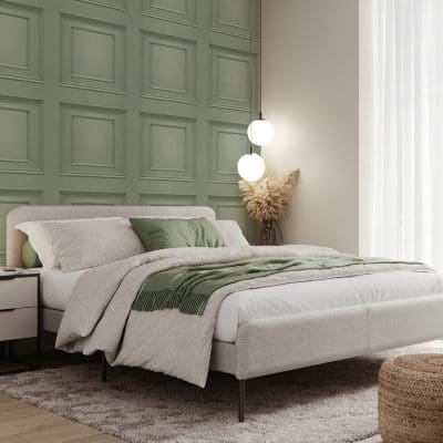 Amara Panel Sage Wallpaper