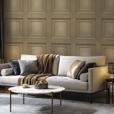 Amara Panel Champagne Wallpaper