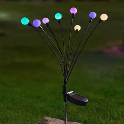 8-Stem GloGlobes Multi Coloured Stake Light
