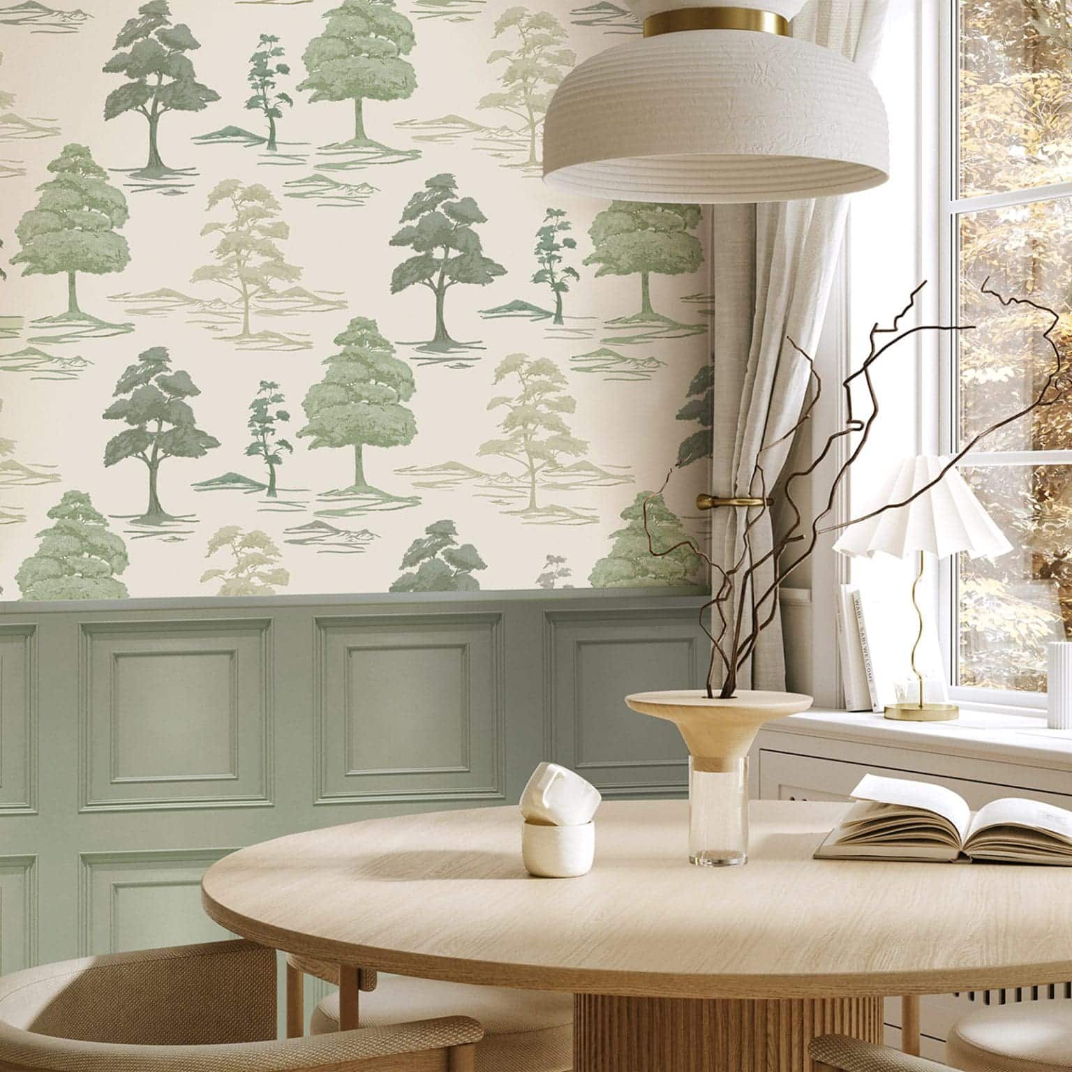 Carlotta Tree Sage Cream Wallpaper 1 Carlotta Tree Sage Cream Wallpaper