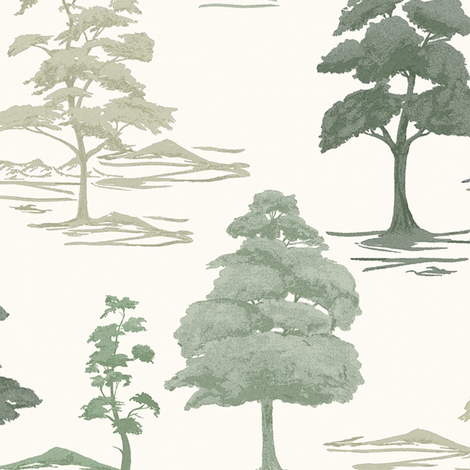 Carlotta Tree Sage Cream Wallpaper 2 Carlotta Tree Sage Cream Wallpaper - Image 2
