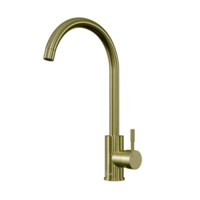Single Lever Kitchen Mixer Tap Brushed Brass