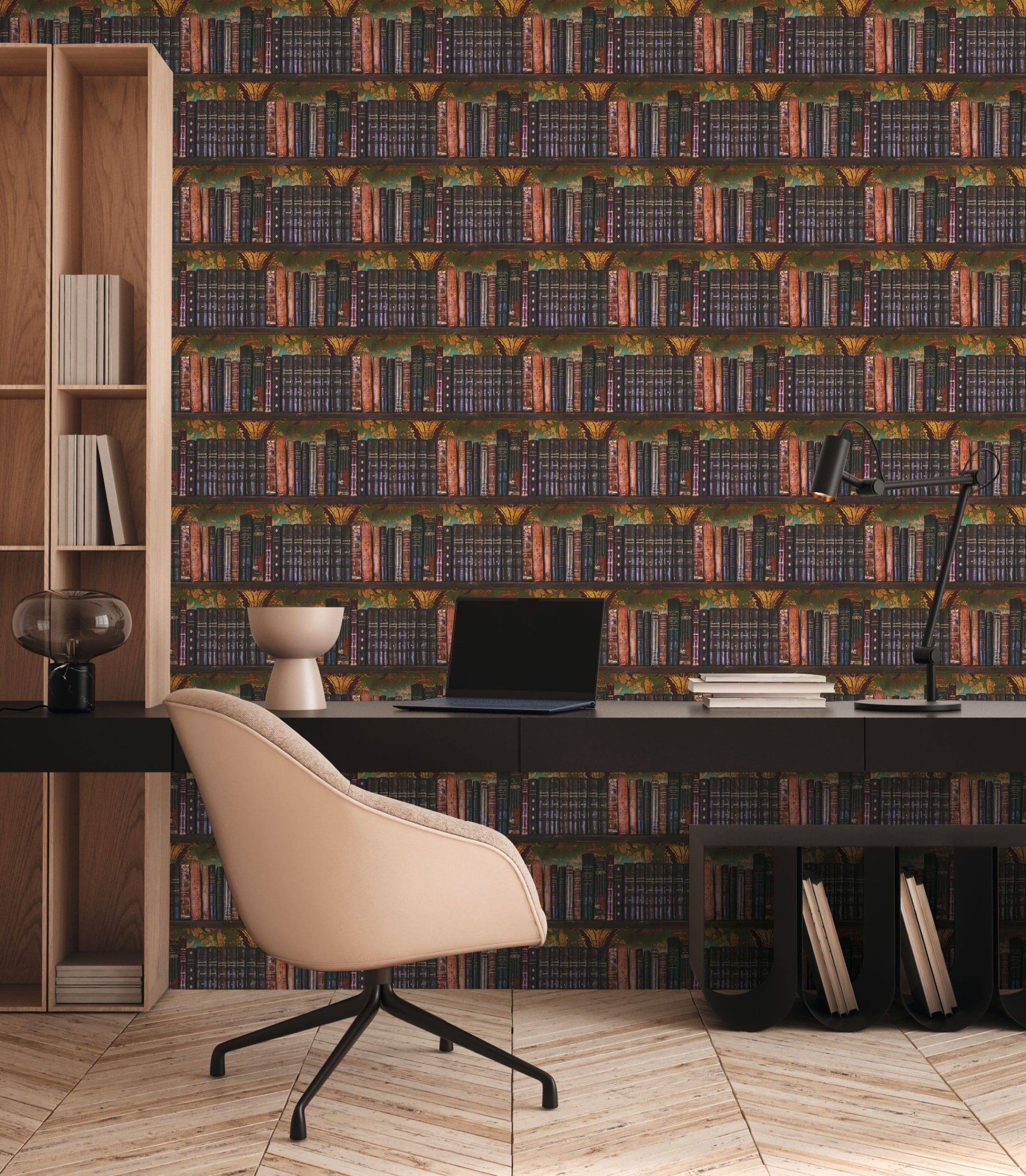 Antique Bookshelves Wallpaper 1 Antique Bookshelves Wallpaper