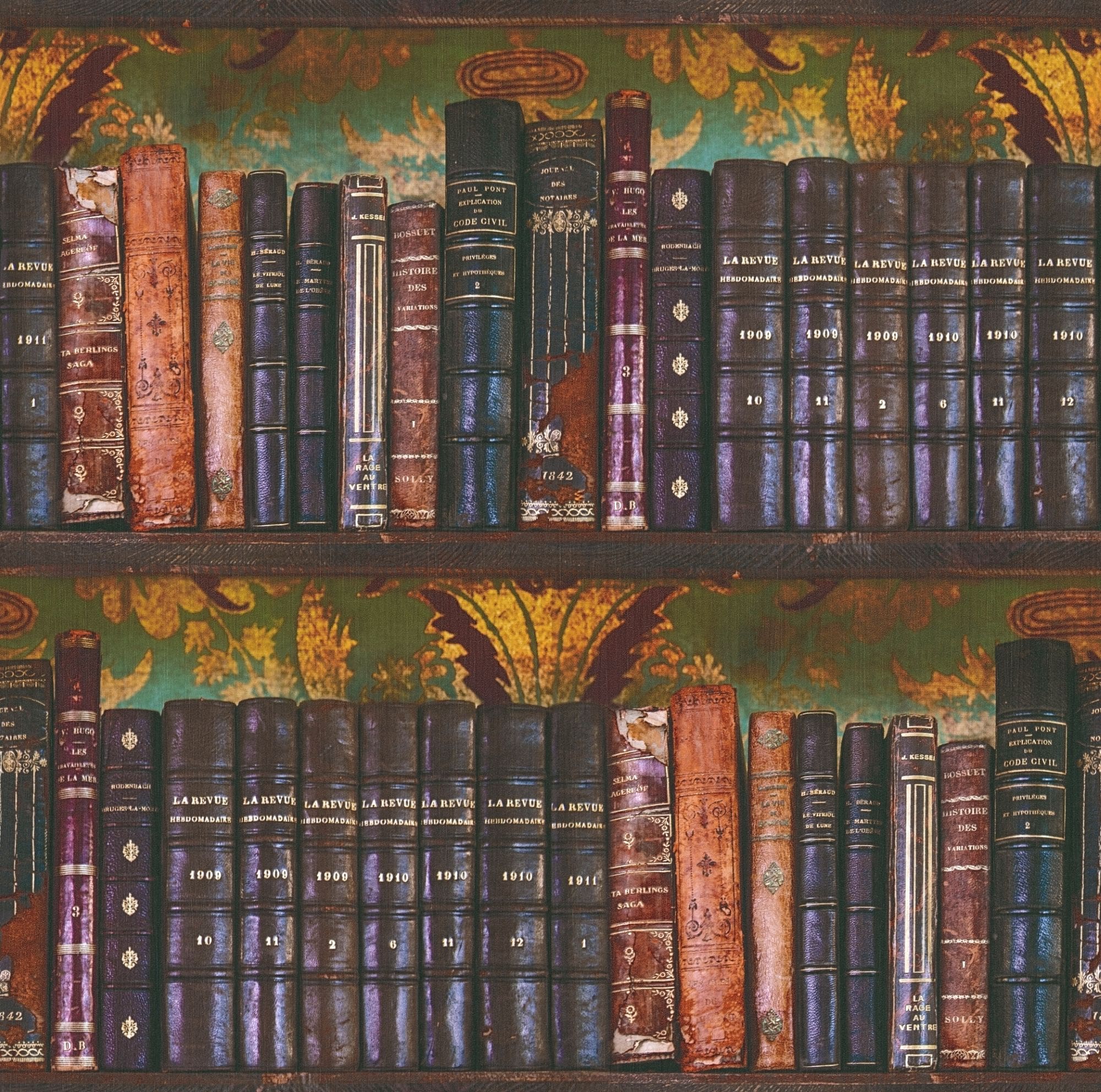 Antique Bookshelves Wallpaper 2 Antique Bookshelves Wallpaper - Image 2