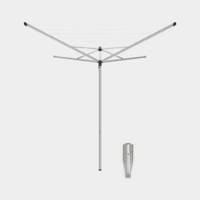 Brabantia Topspinner 40m Rotary Airer with Ground Tube (310768)