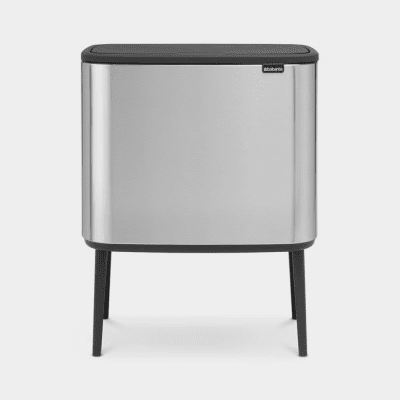 Brabantia Bo Touch Bin 11 + 23 litre - Matt Steel