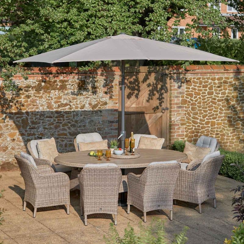 LG St Tropez Sand 8 Seat Set Dining Set