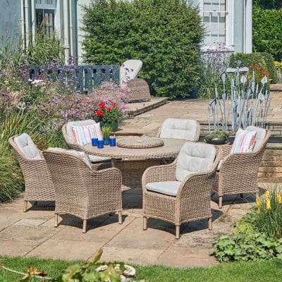 LG St Tropez Sand 6 Seat Set Dining Set