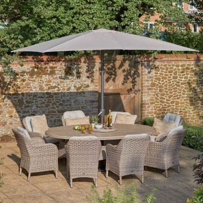 LG St Tropez Sand 8 Seat Set Dining Set