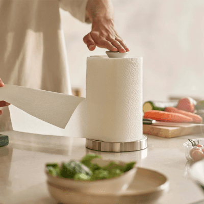 Joseph Joseph Push&Tear™ Stone Kitchen Roll Holder