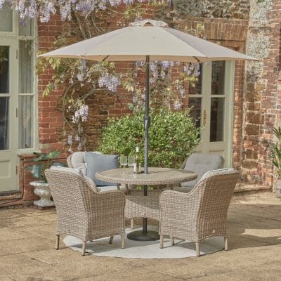 LG St Tropez Sand 4 Seat Dining Set