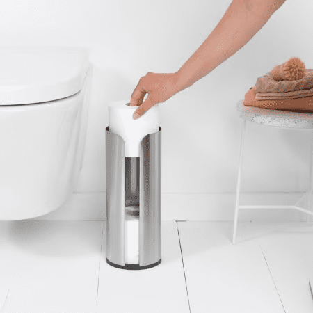Brabantia Toilet Roll Dispenser - Matt Steel (280566) 1 Brabantia Toilet Roll Dispenser - Matt Steel (280566)