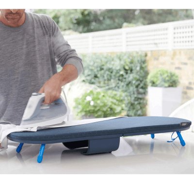 Joseph Joseph Pocket Plus 90cm Folding Blue Ironing Board with Advanced Cover