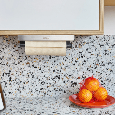 Joseph Joseph RollGrip™ Under-Shelf Stainless-Steel Kitchen Roll Holder (8500004)