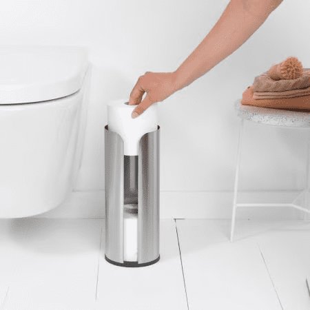 Brabantia Toilet Roll Dispenser - Matt Steel (280566) 1 Brabantia Toilet Roll Dispenser - Matt Steel (280566)