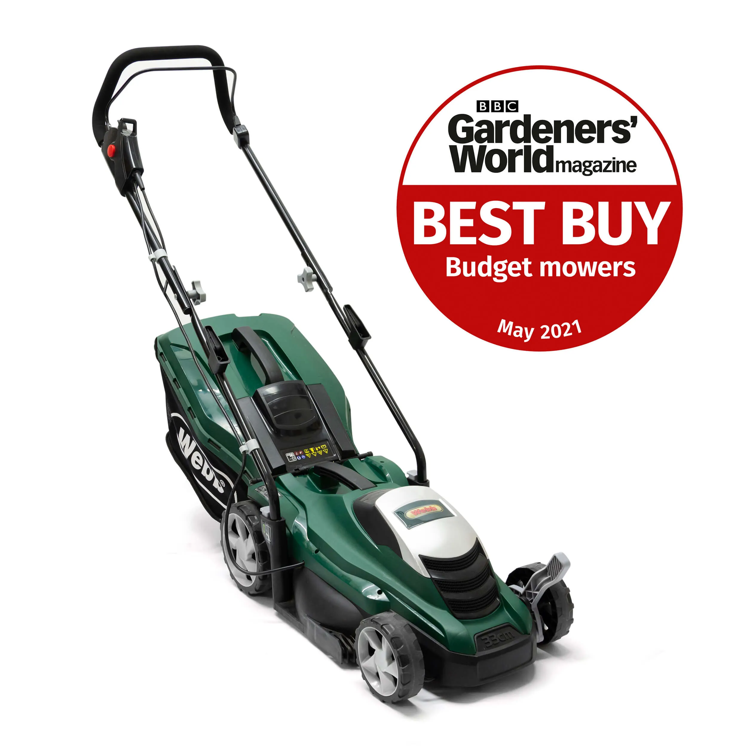 Webb WEER33 Classic 33cm Electric Lawn Mower 1 Webb WEER33 Classic 33cm (13″) Electric Lawn Mower