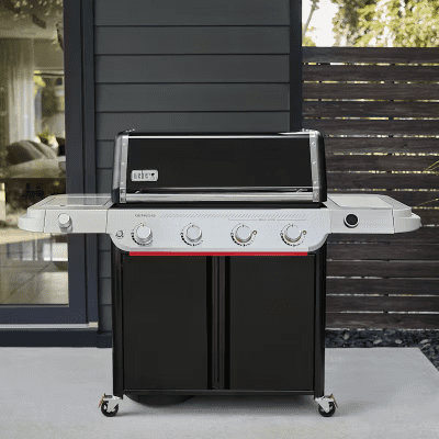 Weber Genesis E-435W Gas Barbecue | 4-Burner Sear Zone + Side Burner | Masseys