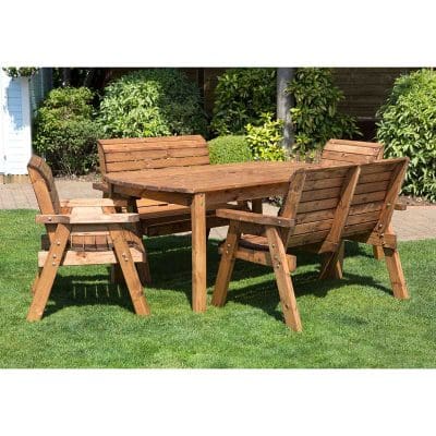 Charles Taylor Tamar Six-Seater Rectangular Wooden Dining Set