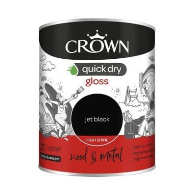 Crown Quick Dry Gloss – Jet Black