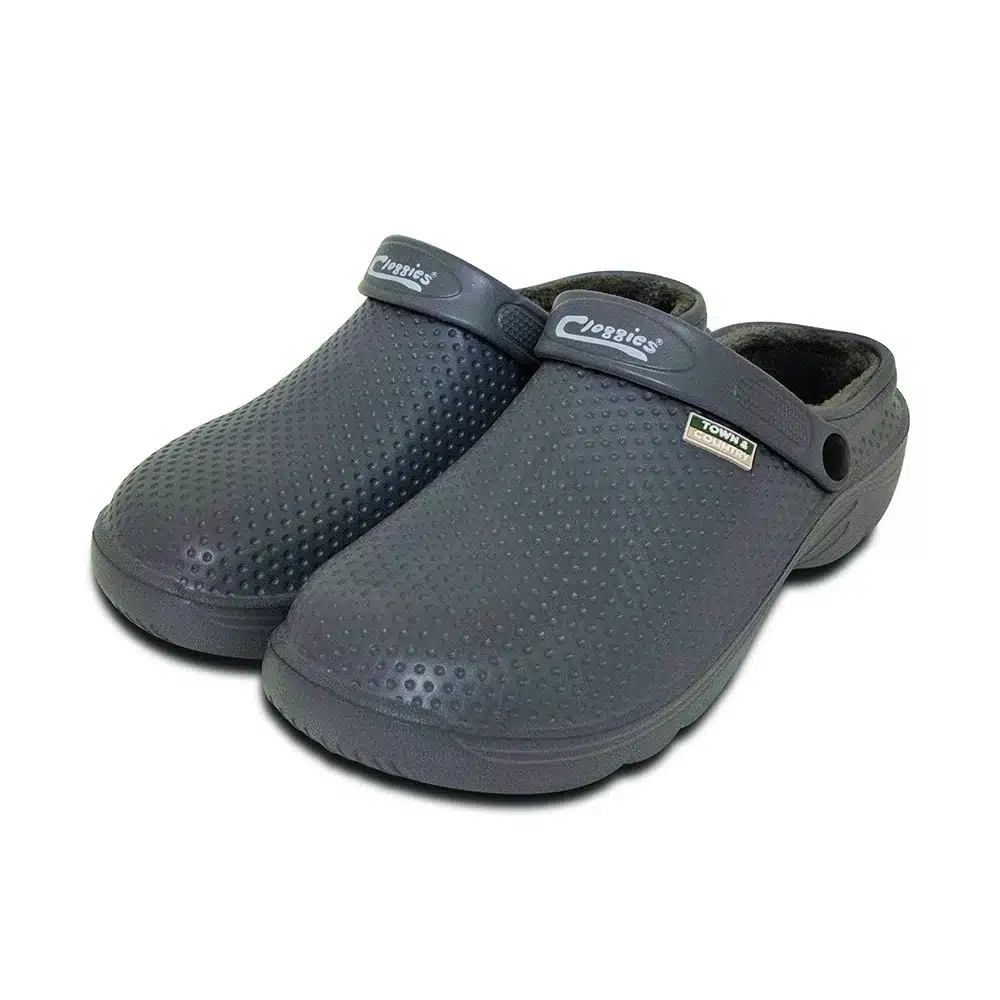 T&C Fleecy Cloggies Charcoal (Sizes 4-11) 1 T&C Fleecy Cloggies Charcoal