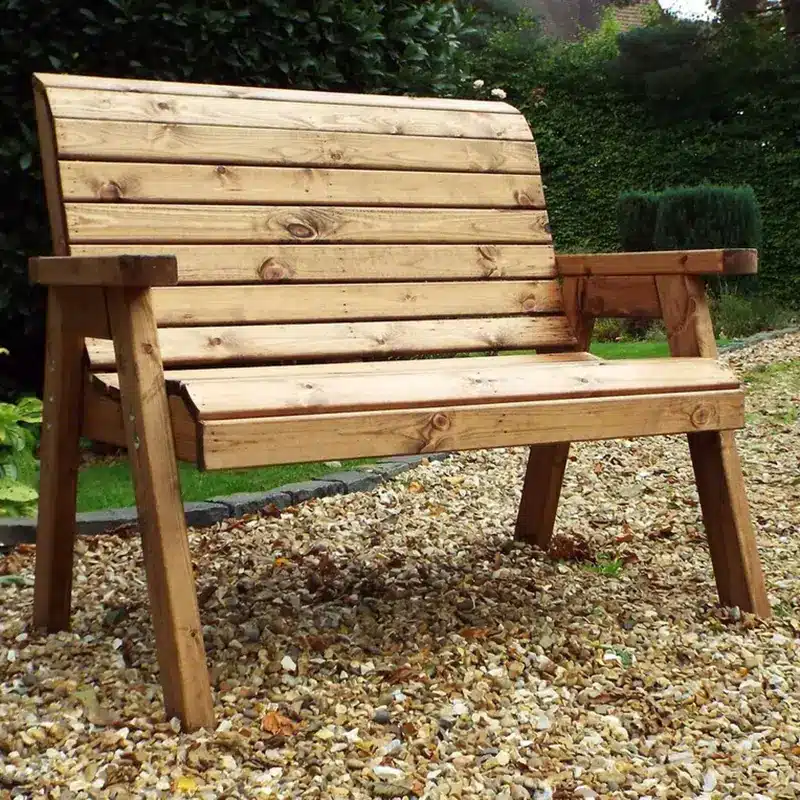 Charles Taylor Winchester Wooden Two-Seater Bench 3 Charles Taylor Winchester Traditional Wooden Two-Seater Bench