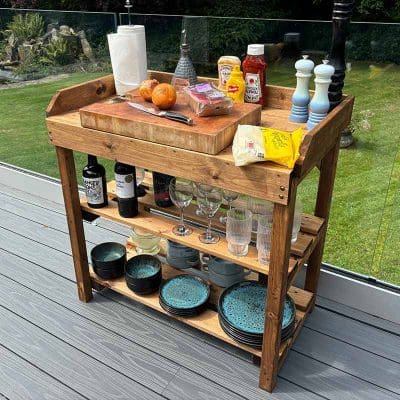 Charles Taylor Davenport Wooden BBQ & Outdoor Utility Table