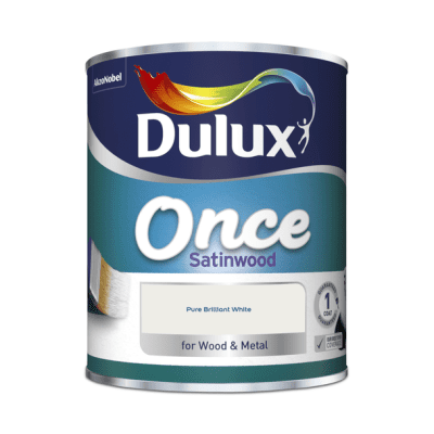 Dulux Once Satinwood Pure Brilliant White