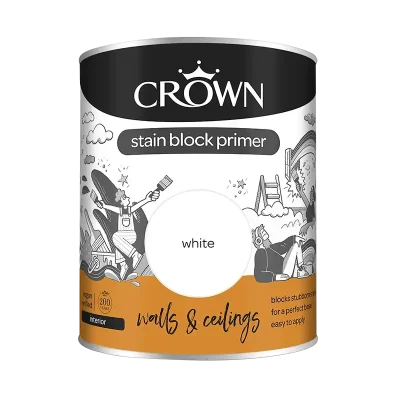 Crown Stain Block Primer – White at Masseys