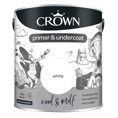 Crown Quick Dry Wood & MDF Primer – White at Masseys
