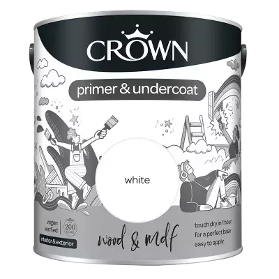 Crown Quick Dry Wood & MDF Primer – White at Masseys