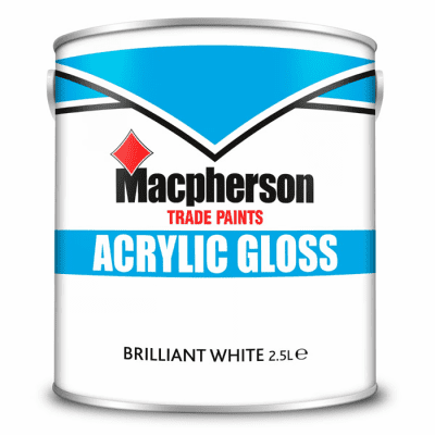 Macpherson Acrylic Gloss – Brilliant White 2.5L