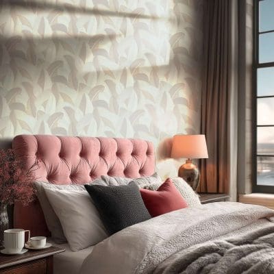Plume Canopy Ivory Wallpaper