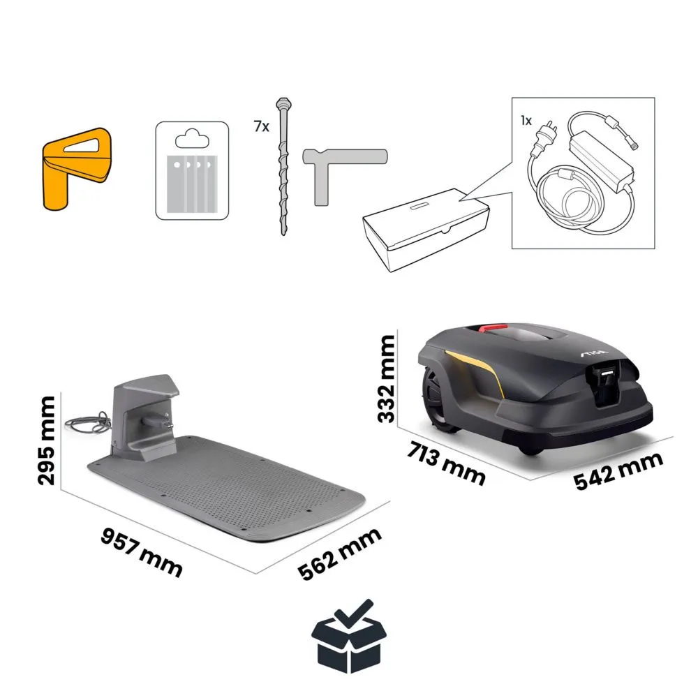STIGA A 50V Robot Lawn Mower - 5000m2 4 STIGA A 50V Robot Lawn Mower with dock