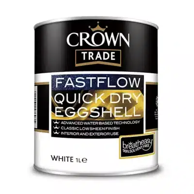 Crown Trade Fastflow Quick Dry Eggshell -2.5L White
