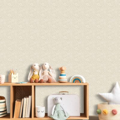 Floral Meadow Beige Wallpaper