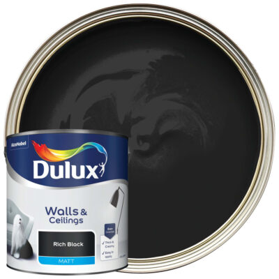 Dulux Matt Emulsion Paint - Rich Black 2.5L